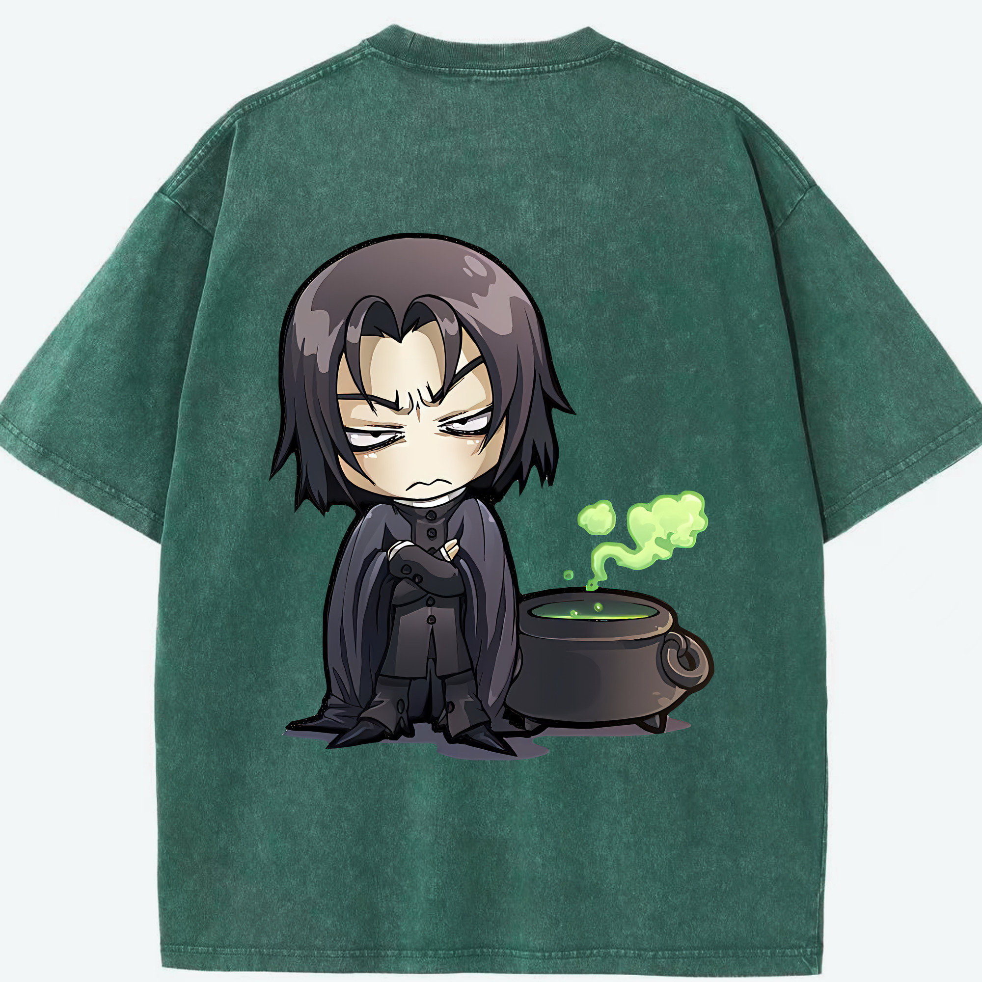 （画像用） Harry Potter ハリー・ポッターシリーズ 綿100% ヴィンテージ風 半袖Tシャツ（背面プリント）